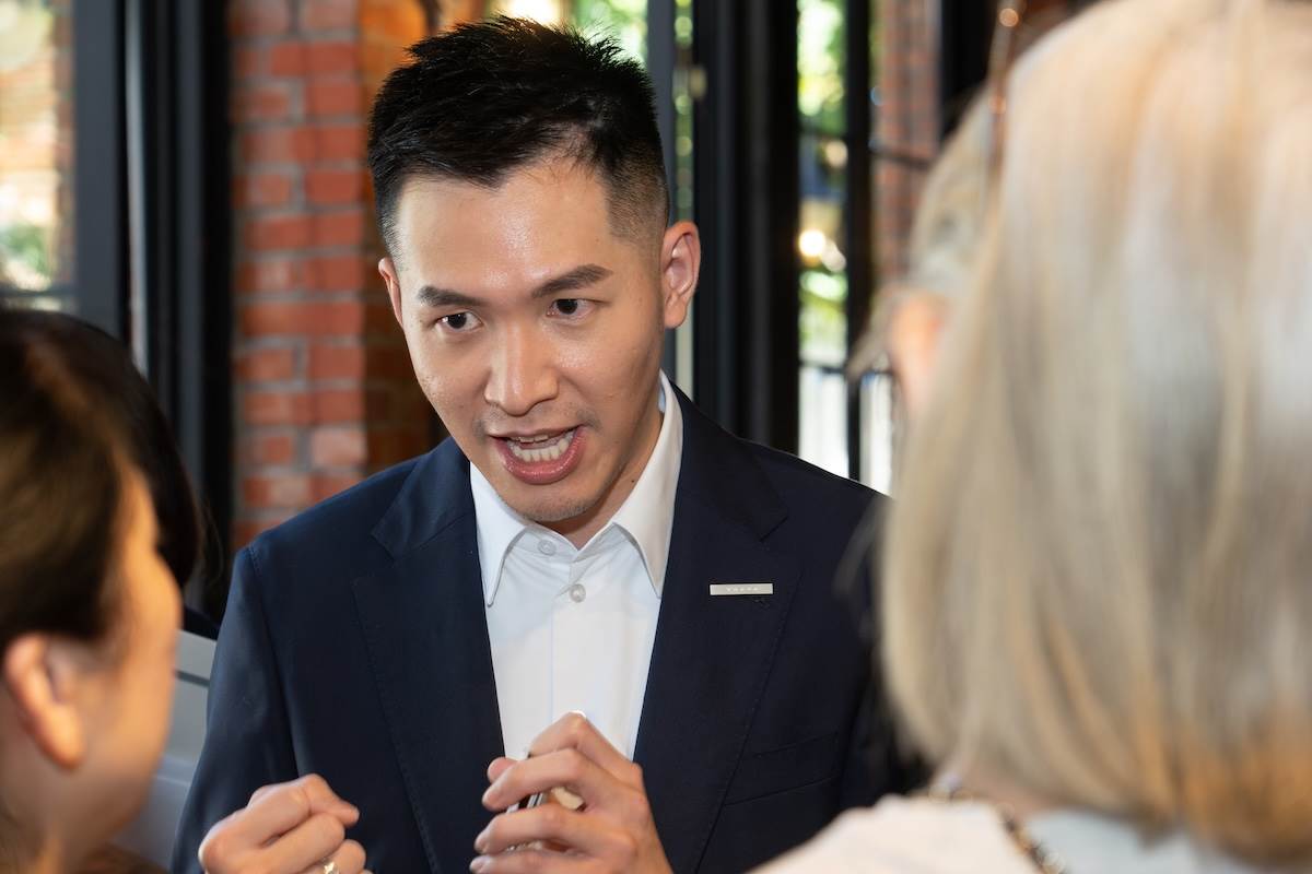 面對記者的提問，林裕凱幾乎是有問必答。（圖／林昱丞攝影）