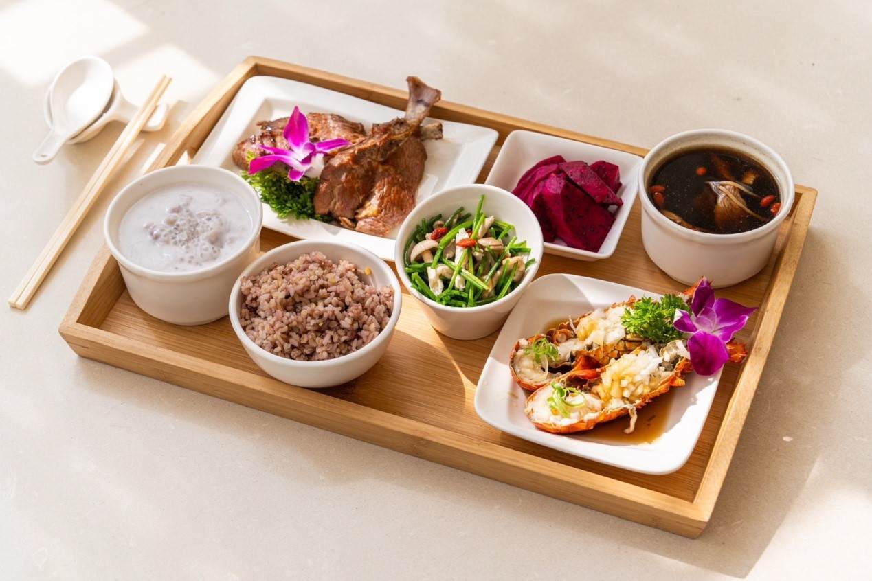 ▲劉雨柔坐月子每天期待環球敦品的月子餐，營養兼具美味。〔圖／ 環球敦品產後護理之家提供〕