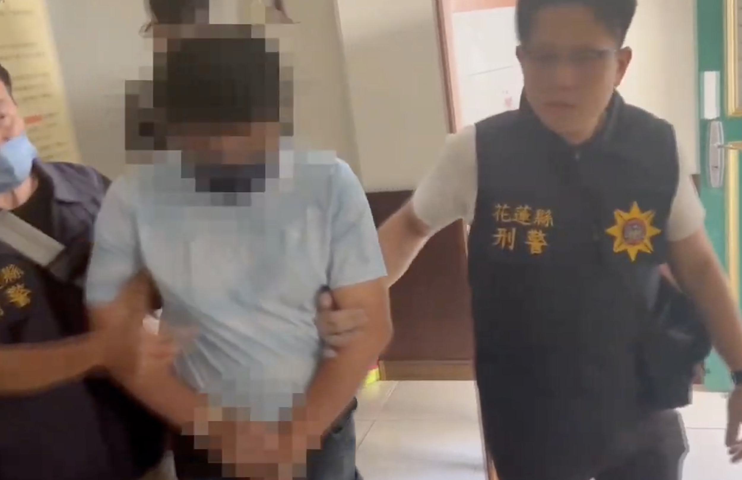 李姓毒販遭警方逮補。翻攝畫面