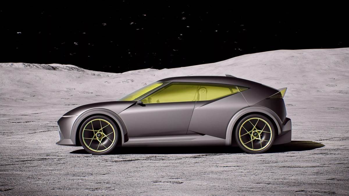 Concept Three車長為4,288 mm、寬1,428 mm、高1,428 mm，與福斯Golf尺寸相近。（圖／現代提供）