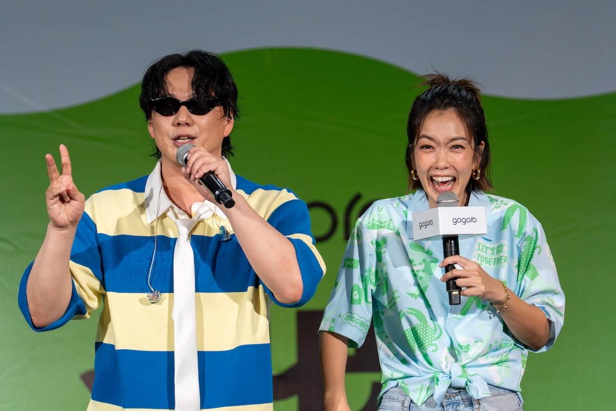 近期到處開「地獄哏」的蕭煌奇,一度讓主持人大霈李霈瑜招架不住。(圖/林昱丞攝影)