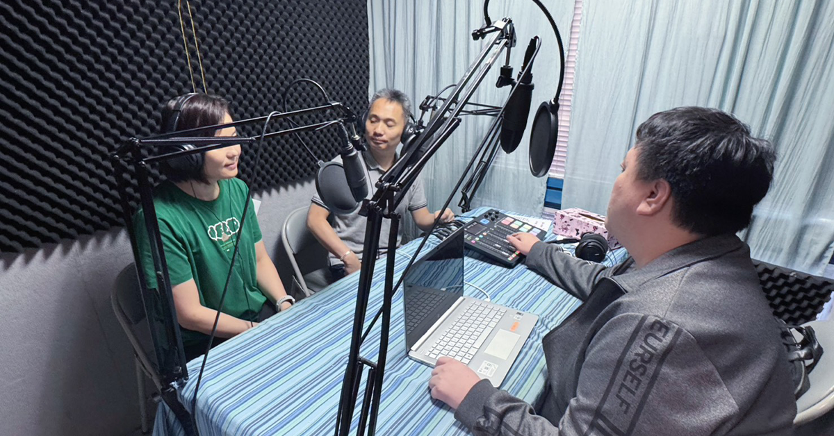 日常學會還有Podcast節目，讓更多人了解視障朋友生活。（圖／東森新聞）