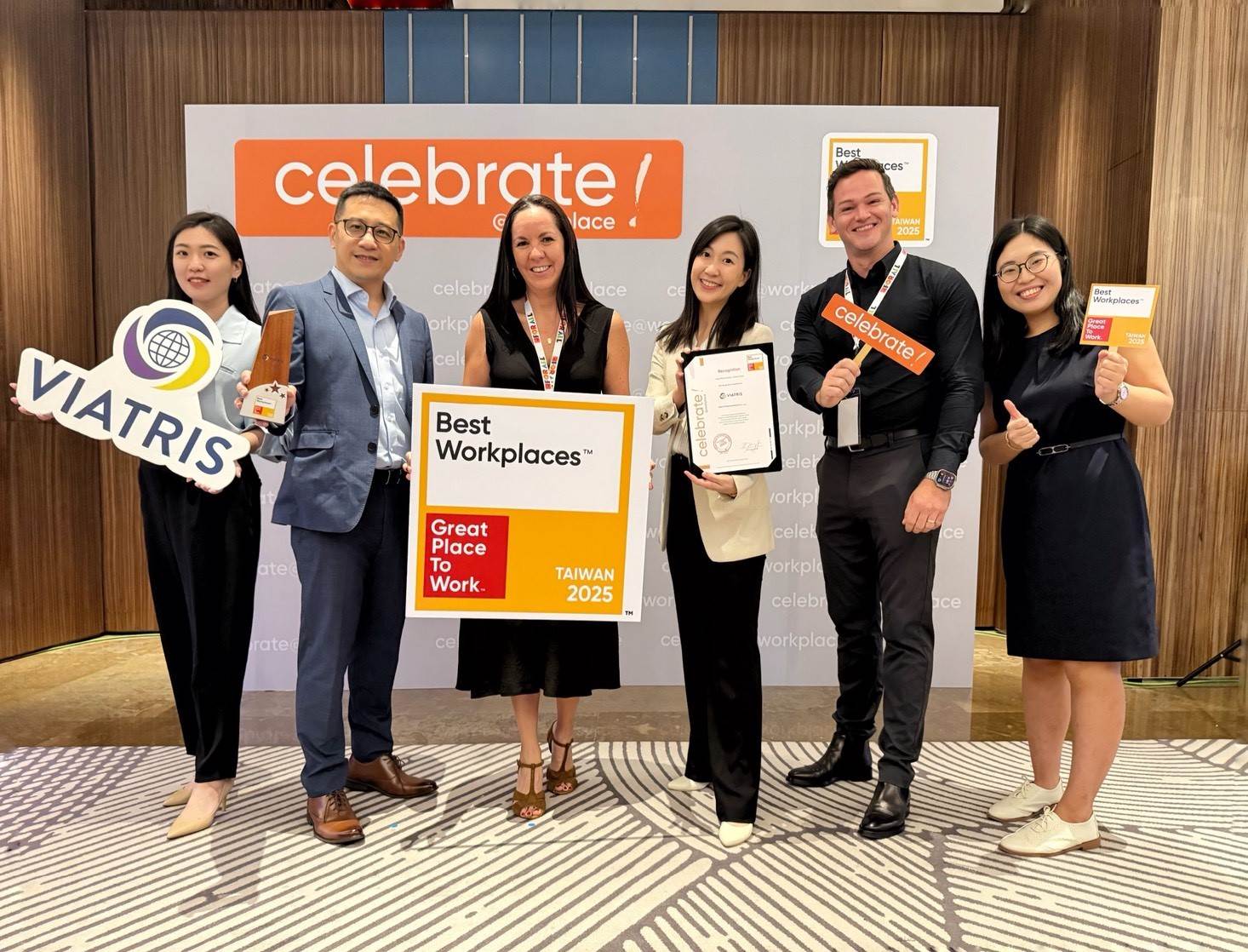 暉致醫藥因員工對企業文化的高度肯定、重視多元包容的實踐，以及持續支持員工成長與成功的承諾而獲獎。。（圖／暉致醫藥提供）