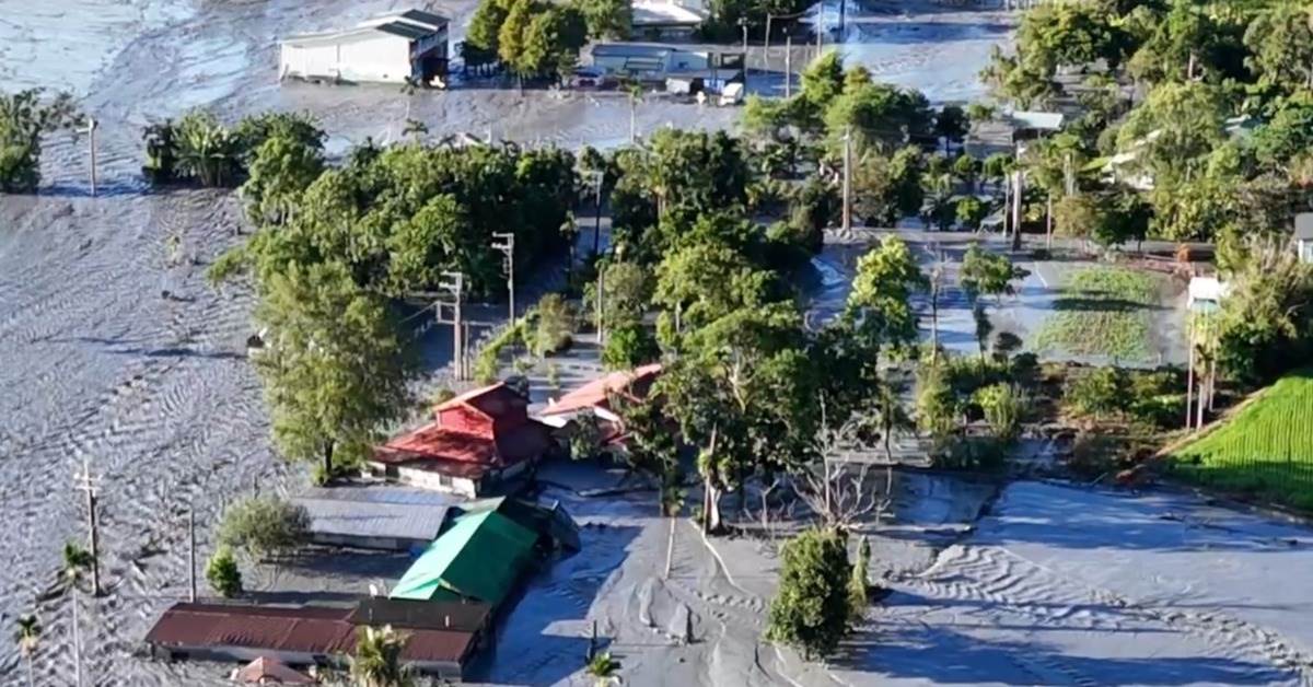 佛祖街受災狀況。(圖/東森新聞)