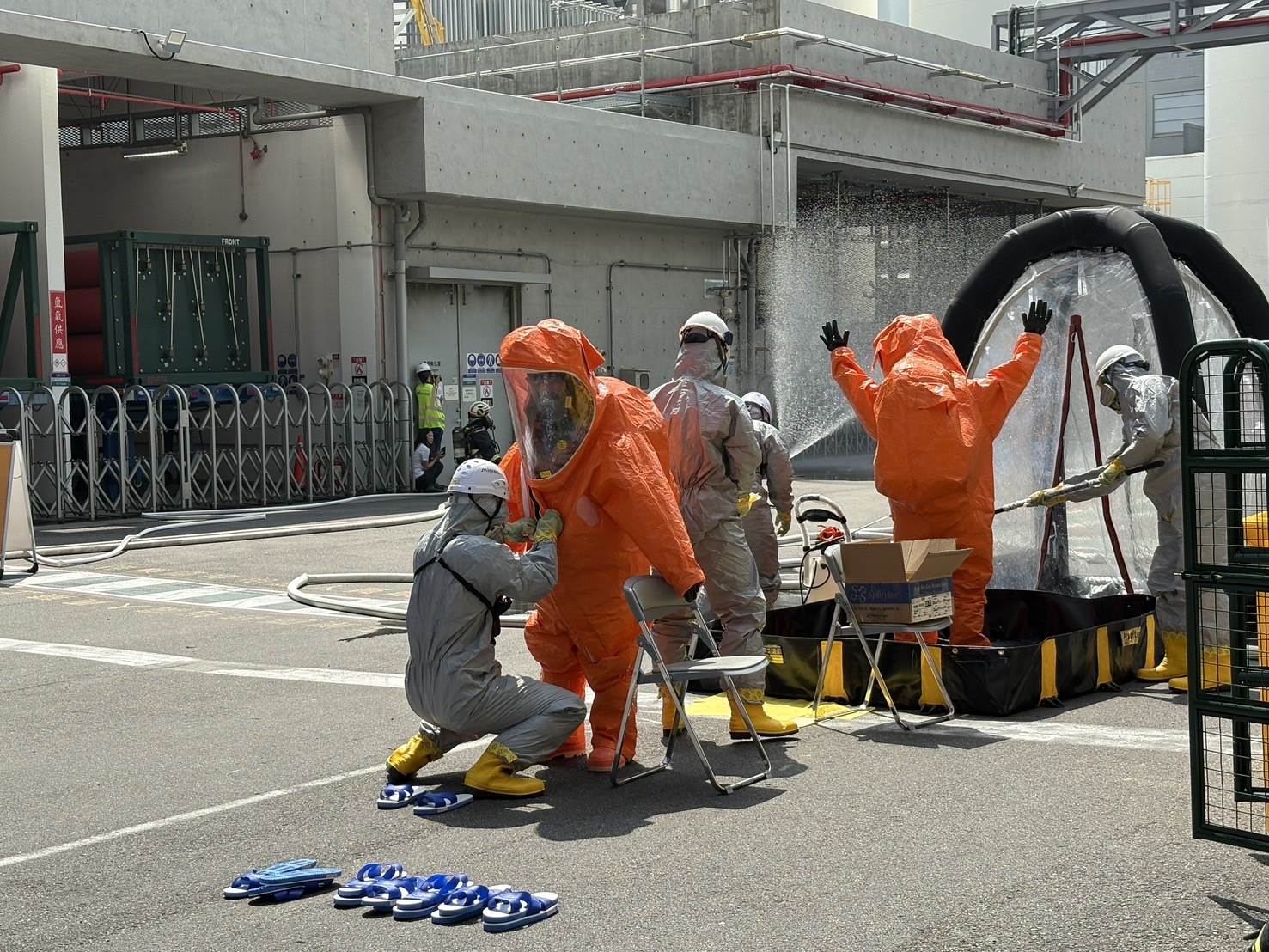 此次演練重點聚焦災情蒐集、應變指揮、下風處敏感區域空氣品質監測及事故廢水處理與環境復原等工作。（圖／臺中市政府環境保護局提供）