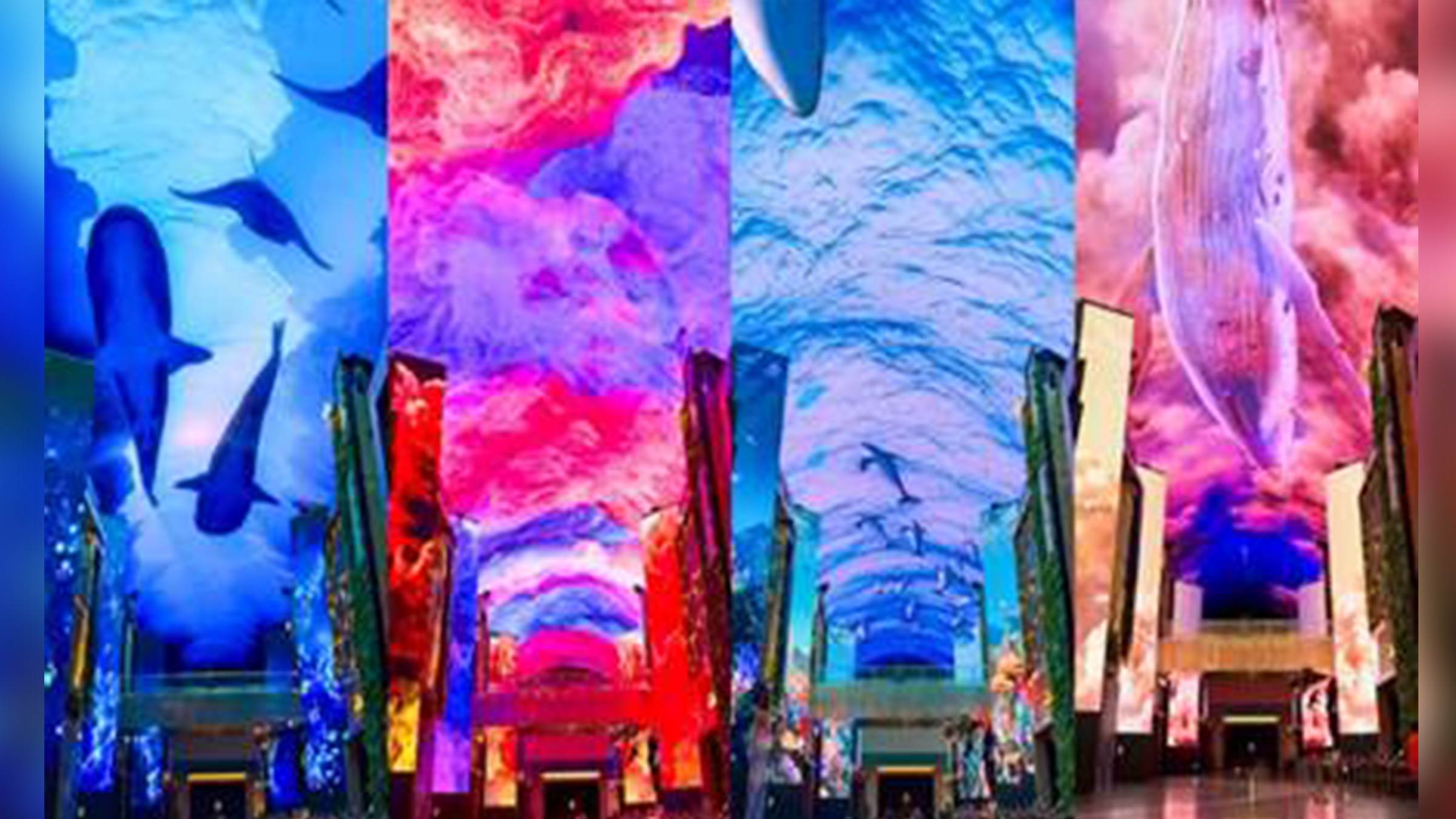 迎仕柏度假城LED極光道。（圖／找到了旅行社提供）