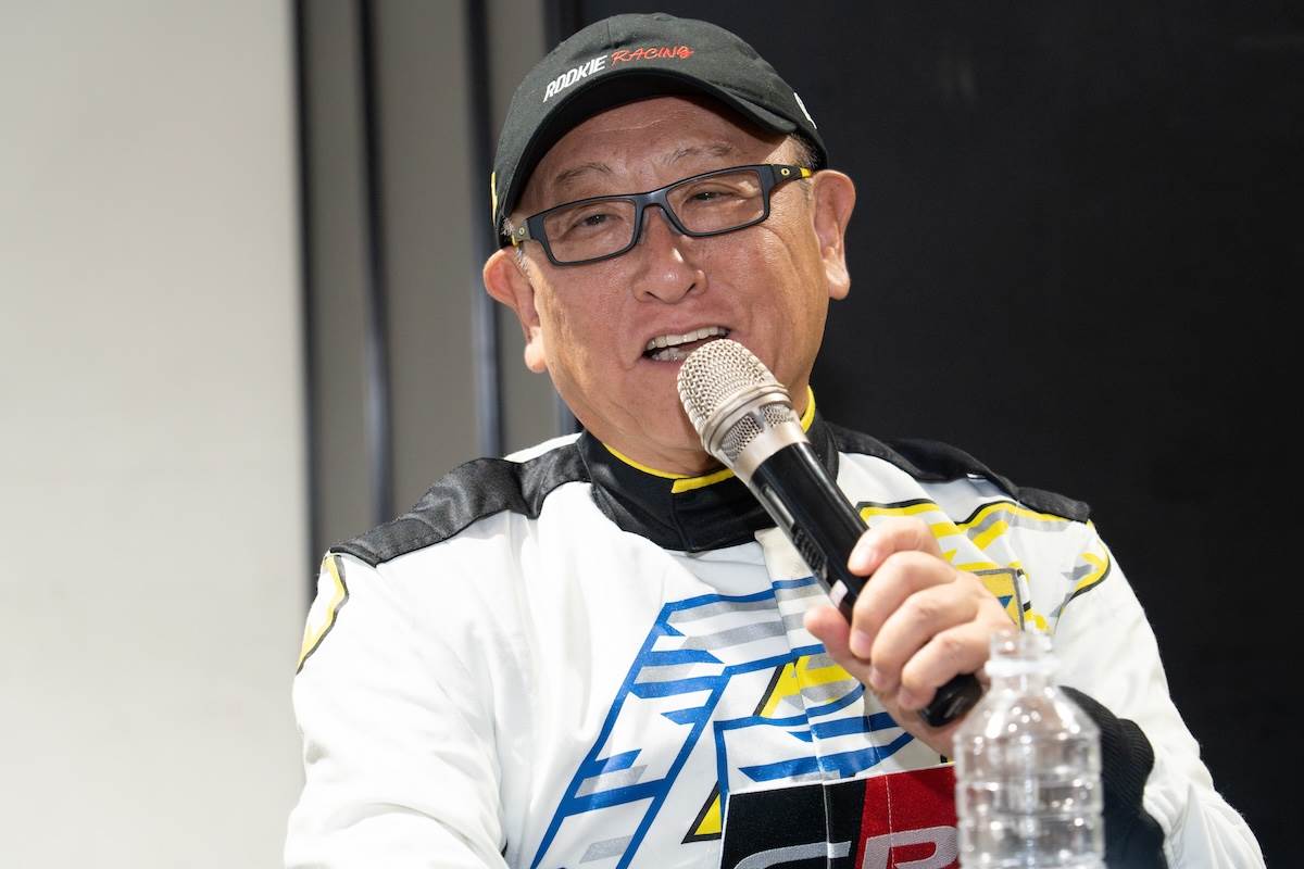 豐田章男表示，自ROOKIE Racing成立之初，和泰汽車總經理蘇純興就給予極大支持，「我也希望回應他的這些支持跟應援。」（圖／林昱丞攝影）