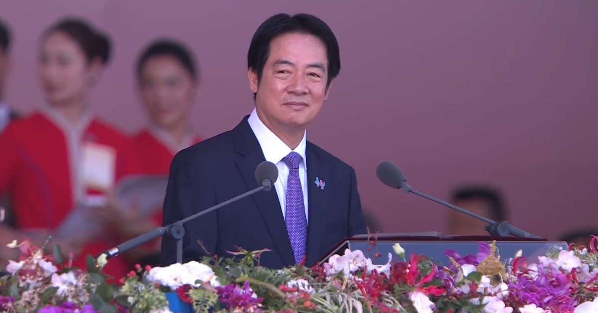 總統賴清德發表國慶演說。（圖／東森新聞）