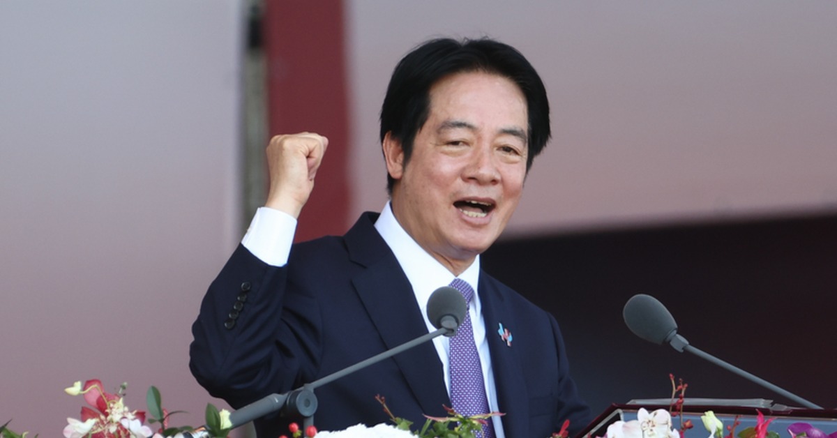 總統賴清德今（10）日進行國慶演說。（圖／中央社）