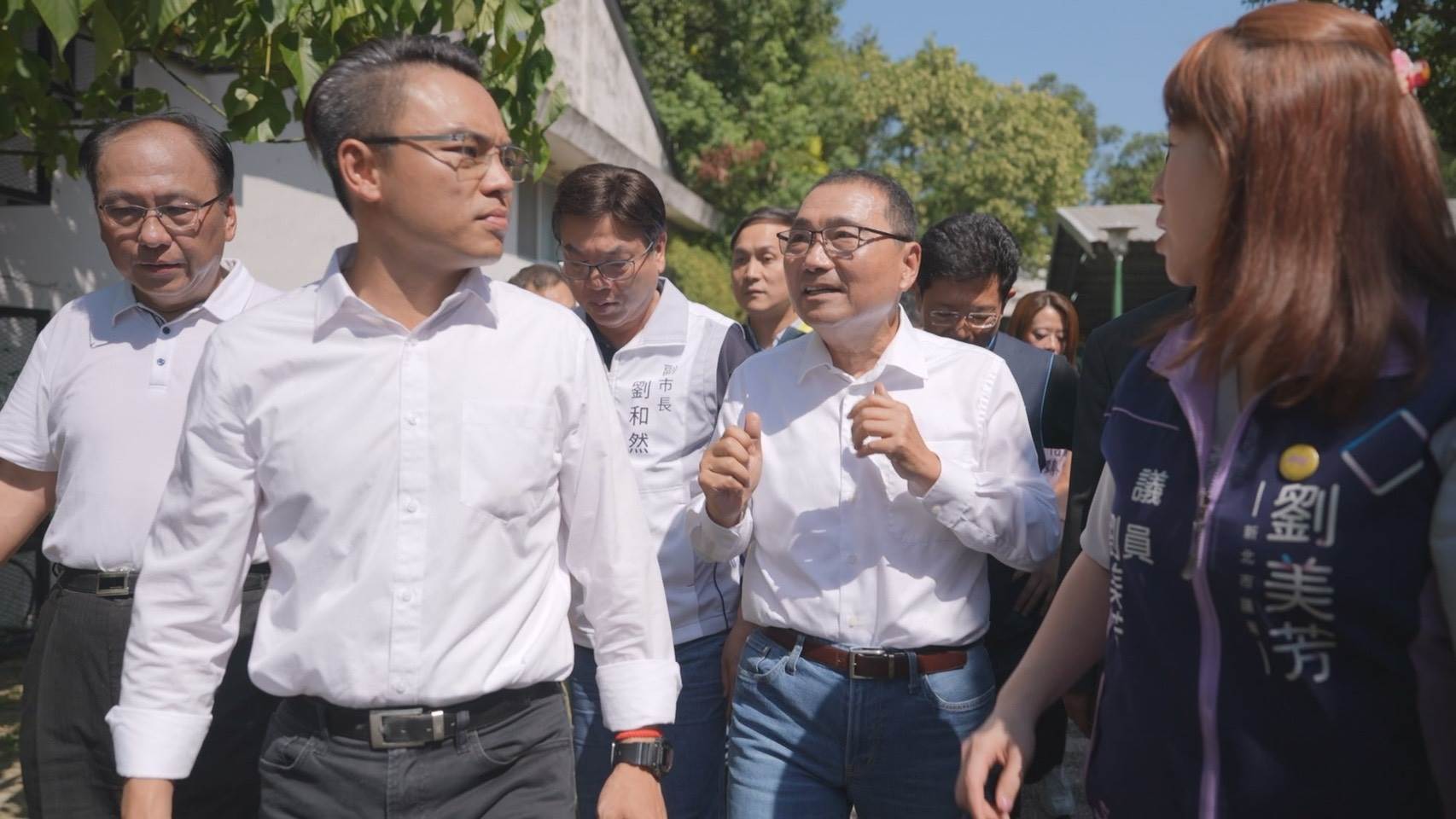 市長視察泰板輕軌路線