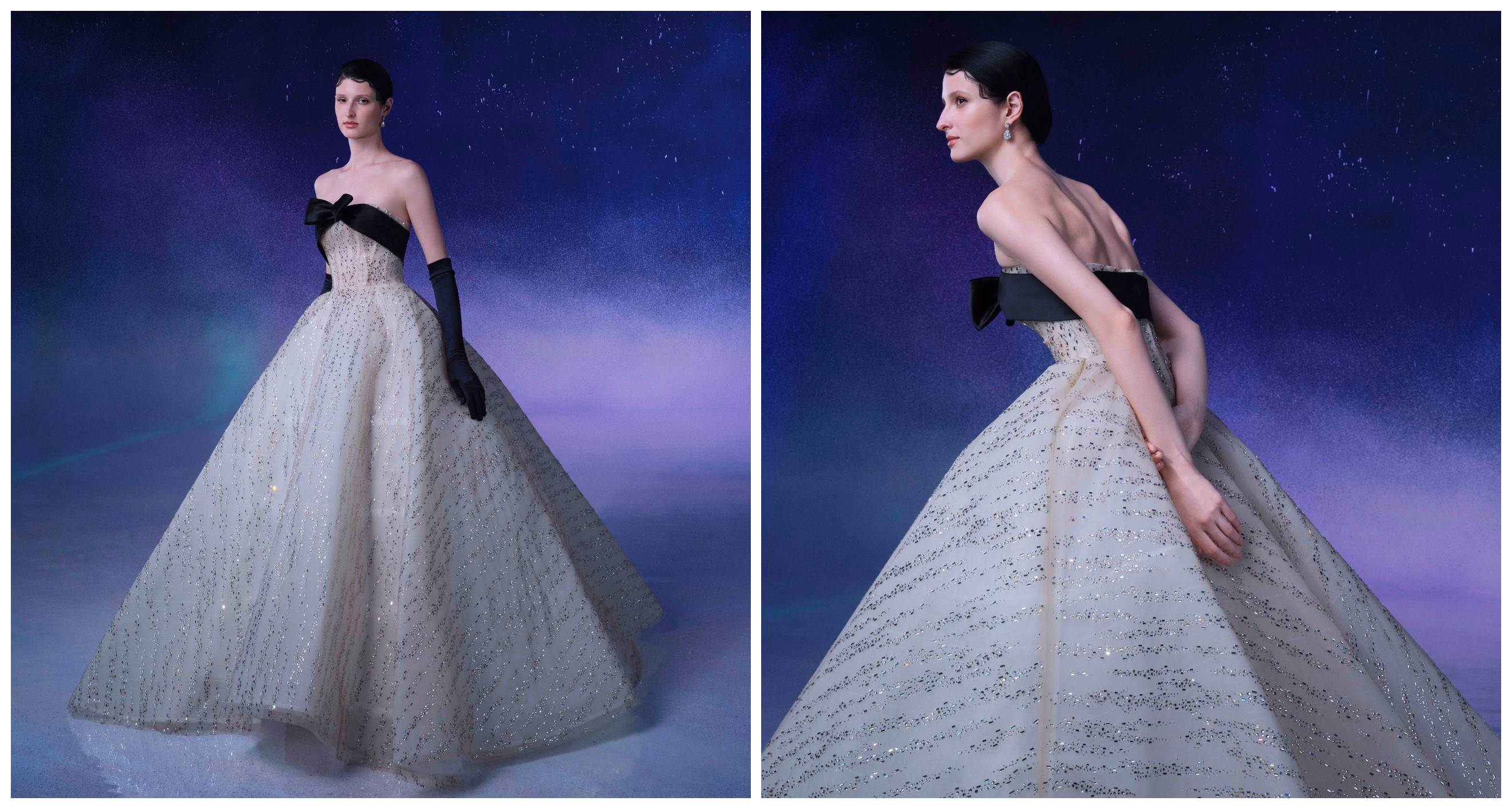 6圖說:「Éclat|綻光」呈現黑夜與暮光交會的意象,大氣兼具時尚感。(LinLi Boutique提供)