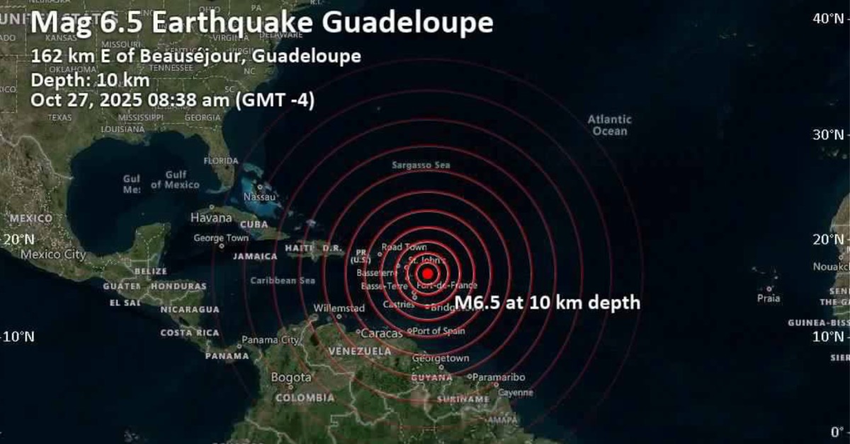 加勒比海規模6.5強震！深度僅10公里 多地劇烈搖晃