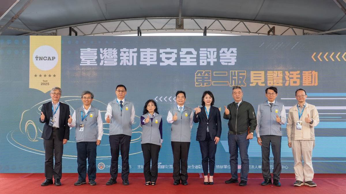 交通部說明，藉由TNCAP評等制度的推動與第二版試驗展示，提供社會大眾對於主動安全科技的理解及傳遞正確的安全駕駛觀念。（圖／林昱丞攝影）