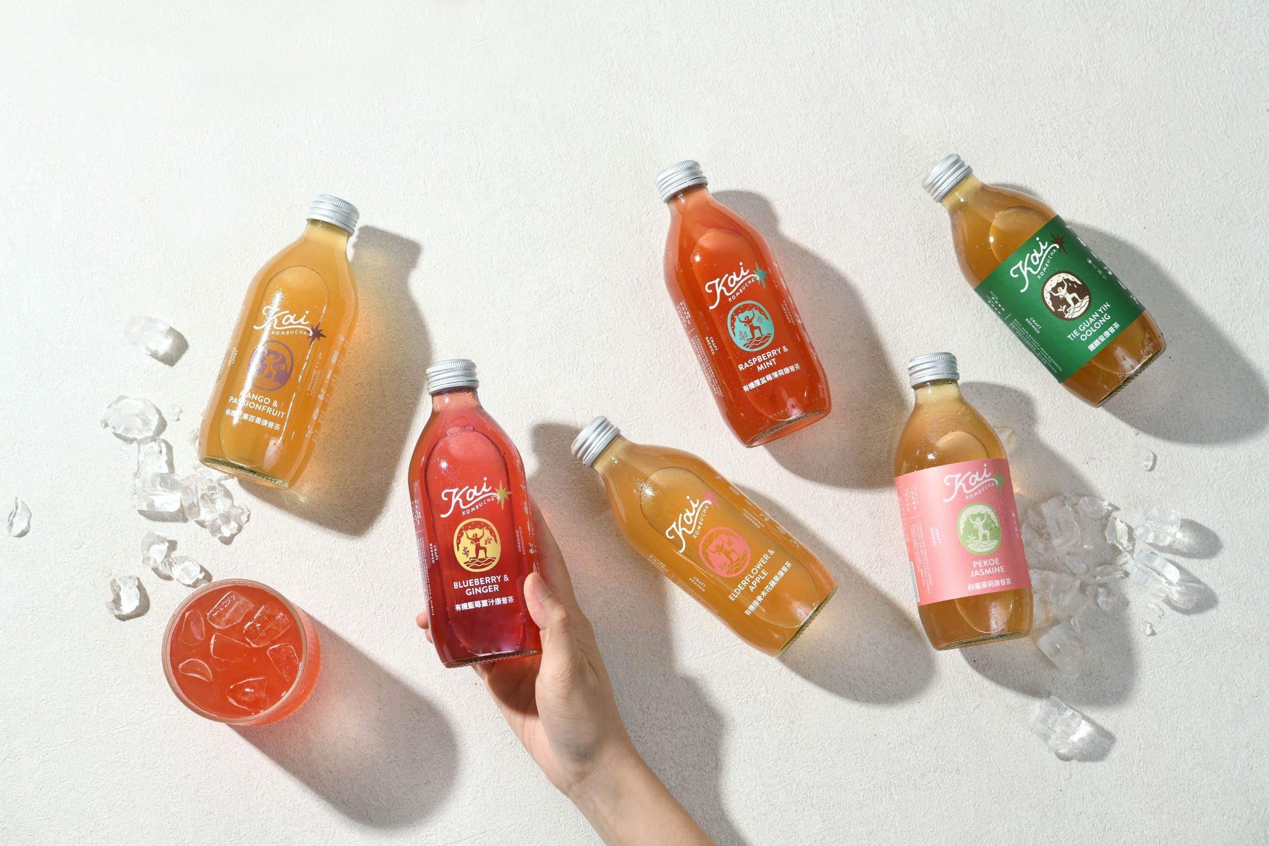 Kai康普茶運用台灣<a href='/search/tags/在地食材/' target='_blank'>在地食材</a>，釀造最能傳遞土地風味的天然發酵飲品。（圖／Kai康普茶提供）