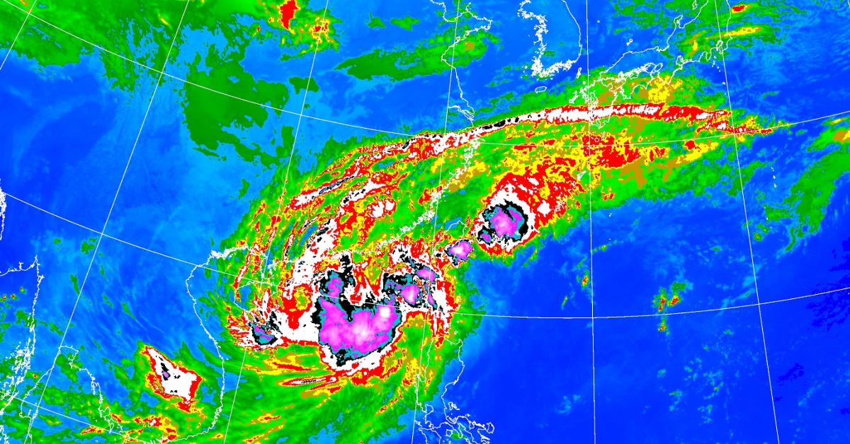 颱風鳳凰來勢洶洶。（圖／氣象署）