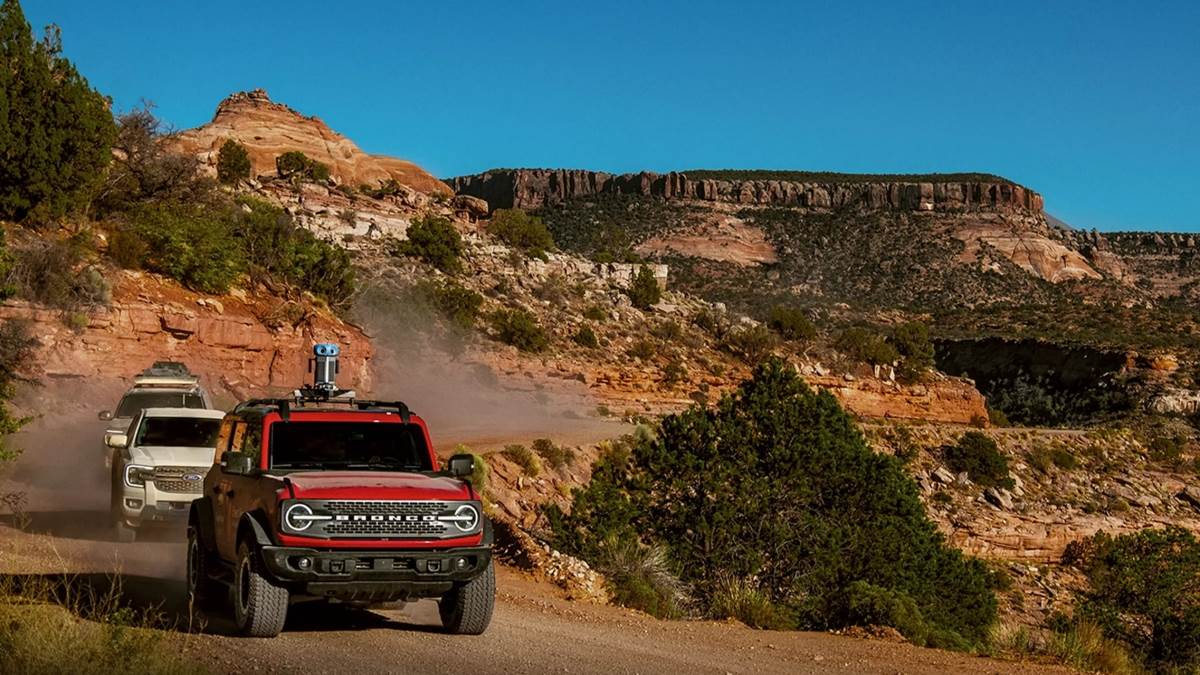 過去這些道路可能都要實地走訪才能一探究竟，但現在透過Google街景就可以「線上」探索。（圖／福特提供）