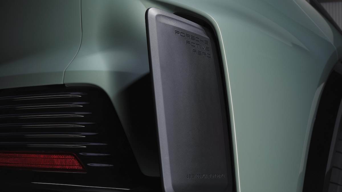 Turbo車型後部的創新主動式空力翼片（aeroblades）可創造更好的空氣力學表現。（圖／Porsche提供）