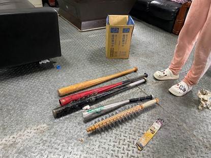 扣案凶器。（圖／台中地檢署）