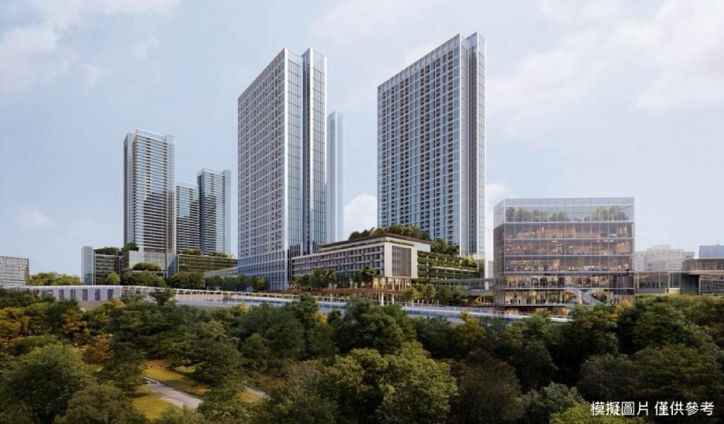 新北捷運十四張站暨南機場模擬圖。（圖／新北市政府提供）