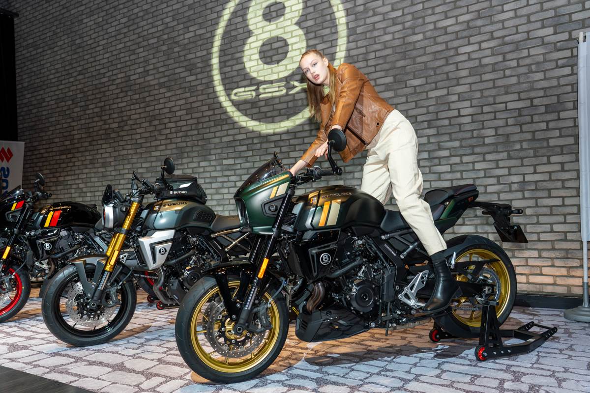 GSX-8T以及GSX-8TT以「Retro Spirit, Next Generation Performance(復古靈魂 × 次世代性能)」的造車哲學登場。(圖/林昱丞攝影)