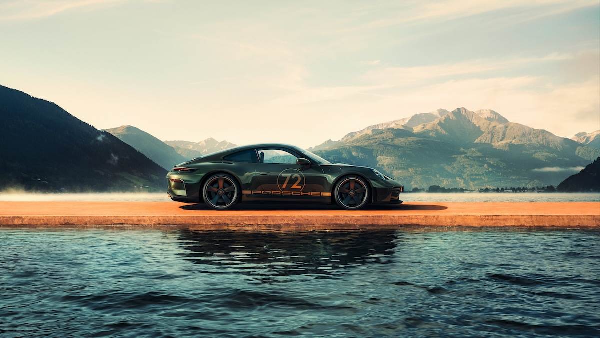 911 GT3 90 F. A. Porsche擁有專屬車色——金屬F.A.綠色（F. A. Green Metallic）。（圖／Porsche提供）