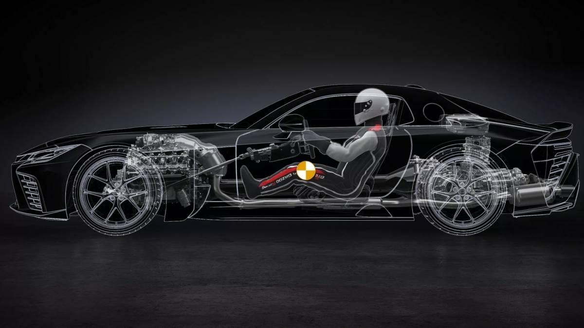 前後重量分配約為45:55,有利於提升極限操控穩定性與循跡性能。(圖/豐田提供)