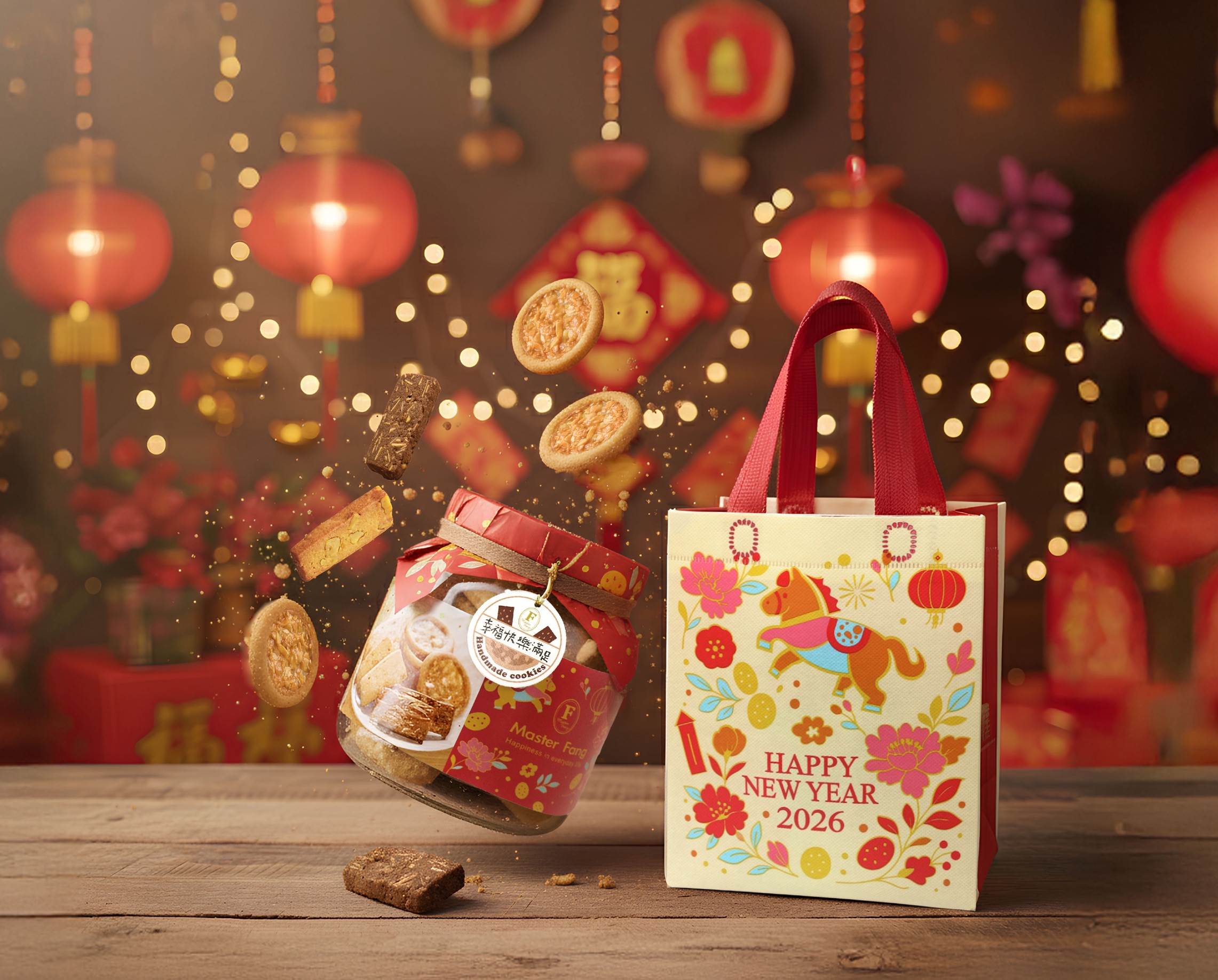 招牌手工餅乾-三合一（罐）。（圖／方師傅點心坊提供）