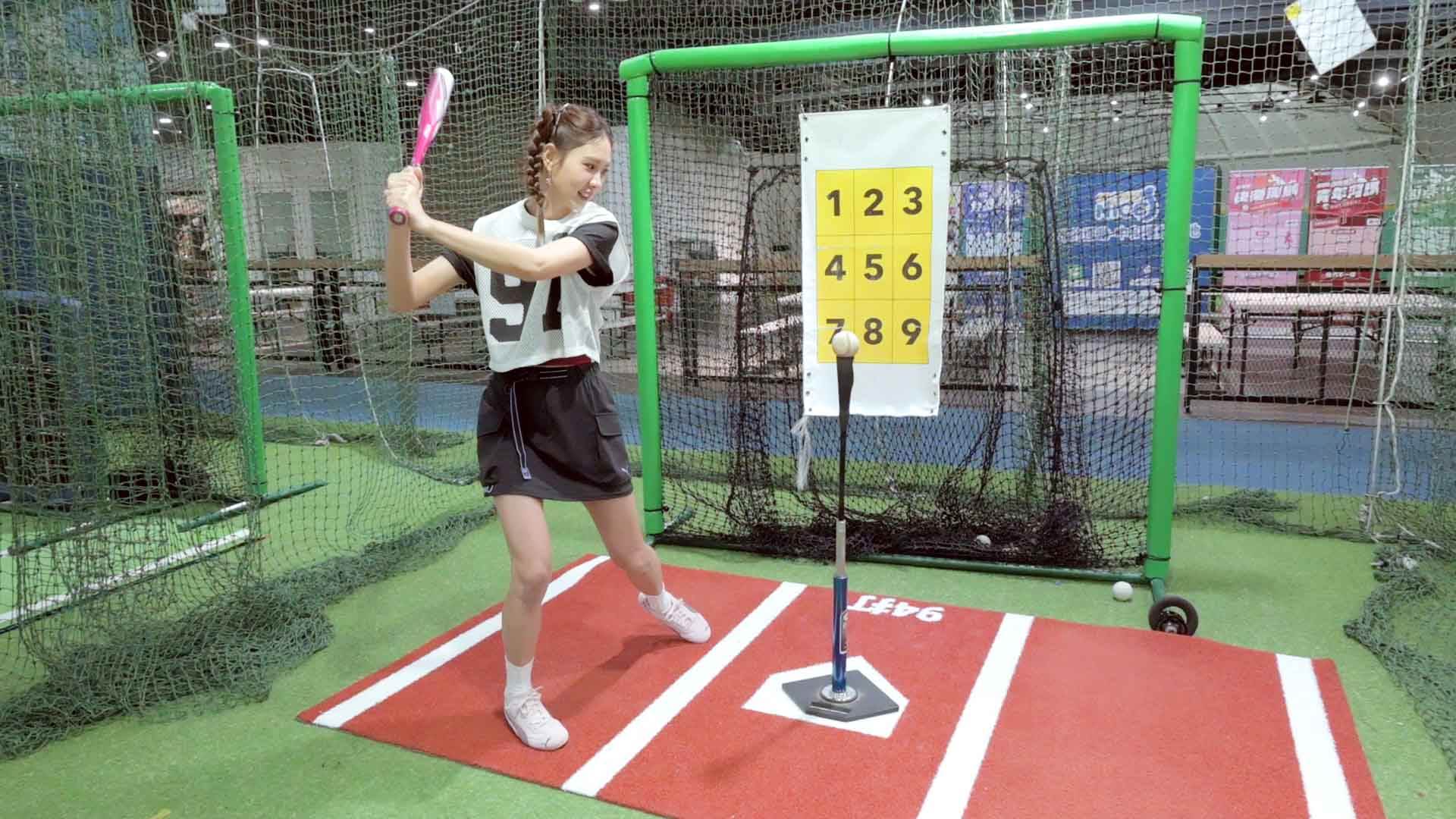 安心亞打擊體驗。（圖／業者提供）