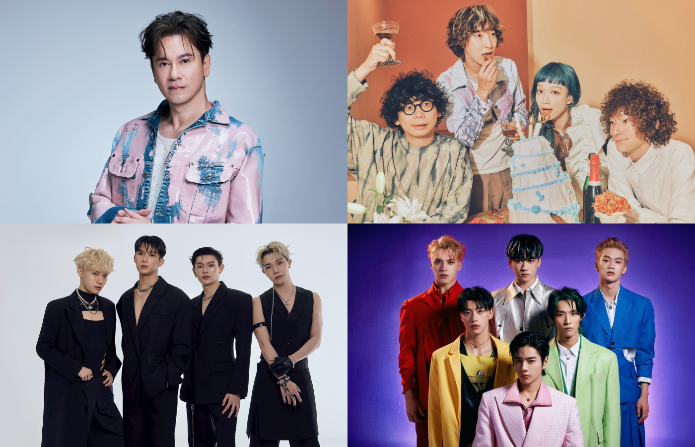 重量級卡司齊聚花蓮跨年夜！情歌天王李聖傑、超人氣男團 Ozone、風格多變的 VERA，以及來自日本的 Czecho No Republic 接力開唱。（圖／花蓮縣政府提供）