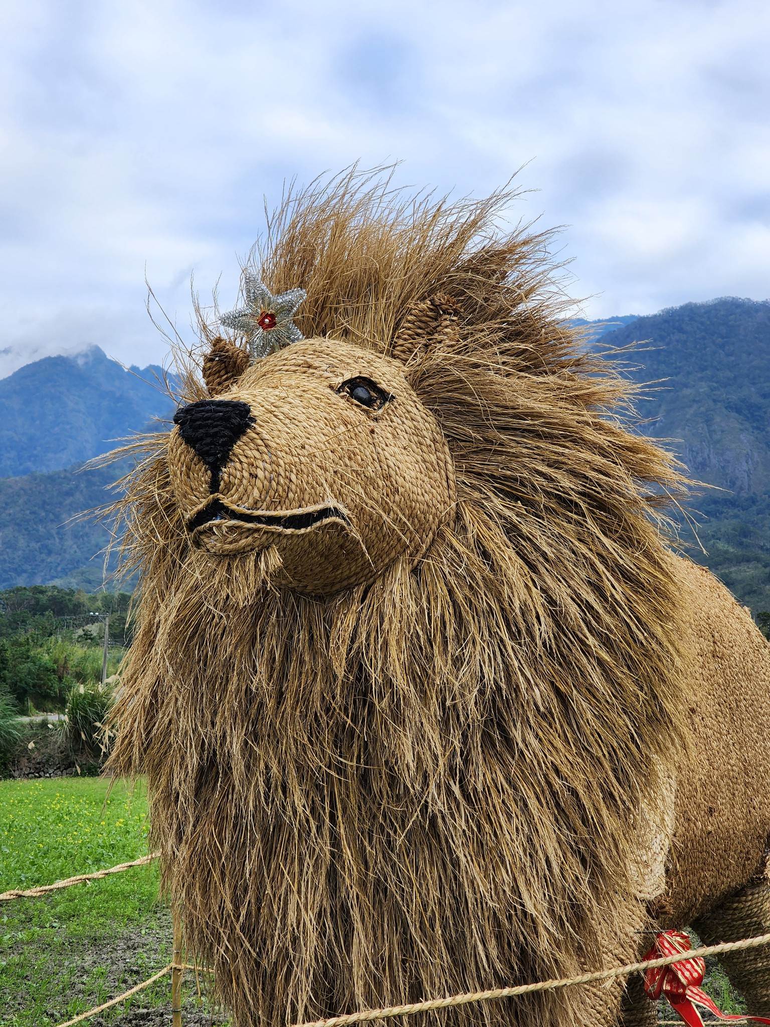 富里稻草藝術季於 12 月 25 日起登場，讓秋收後的稻草化身為農村藝術風景。（圖／花蓮縣政府提供）