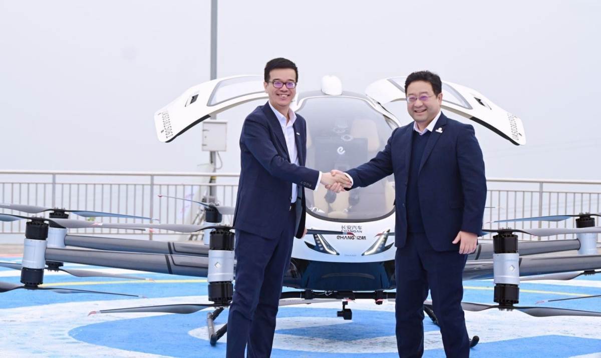 長安汽車在2024年宣布五年200億人民幣的計劃，將要打造飛行汽車。（圖／長安汽車提供）