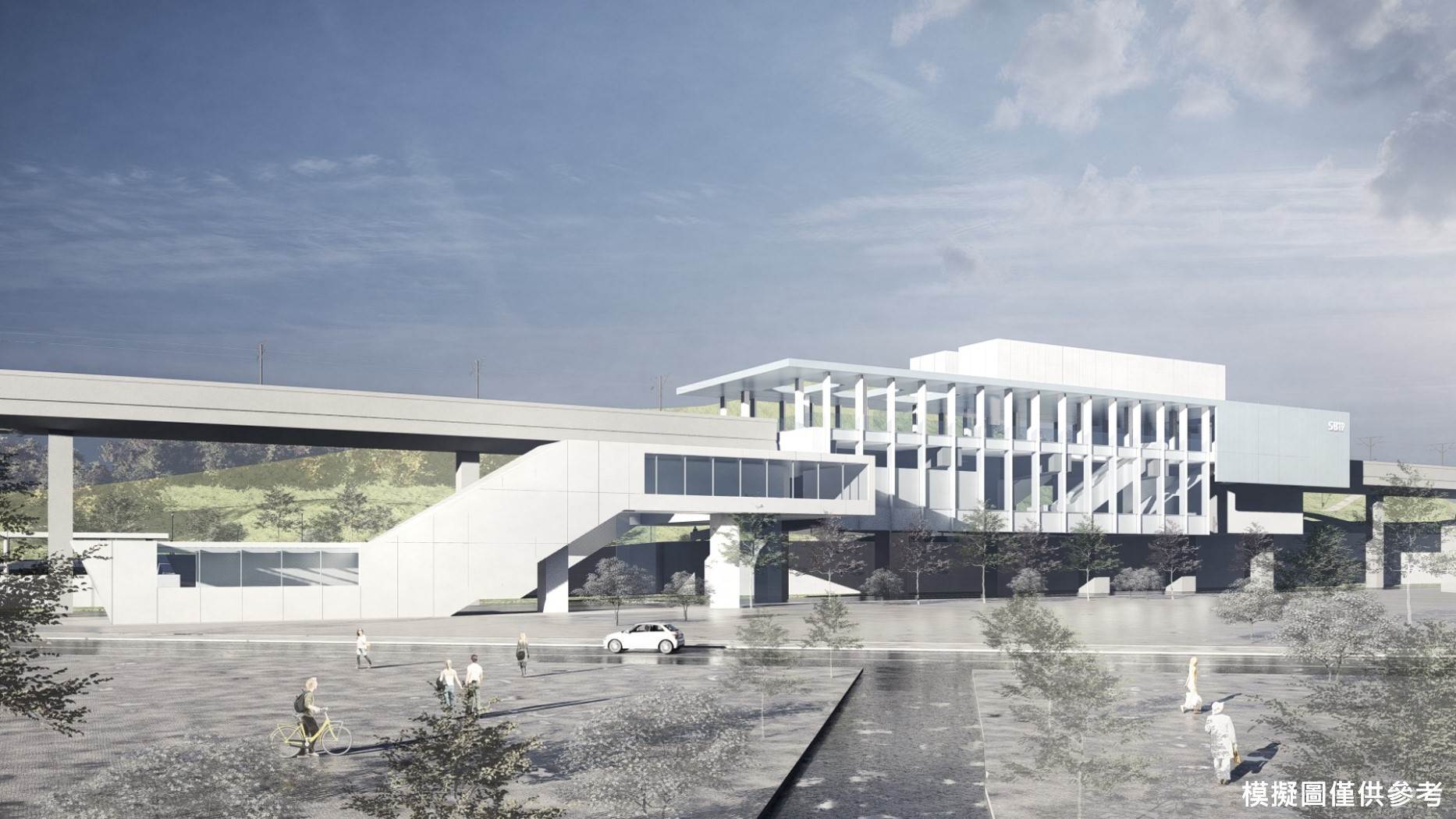 基隆捷運SB19站模擬圖