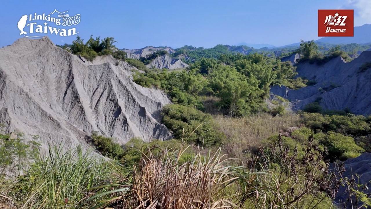 因為土壤鹼性高，不容易生長植物，所以才會呈現出這樣蒼茫荒涼的景象。（圖／Linking368Taiwan提供）