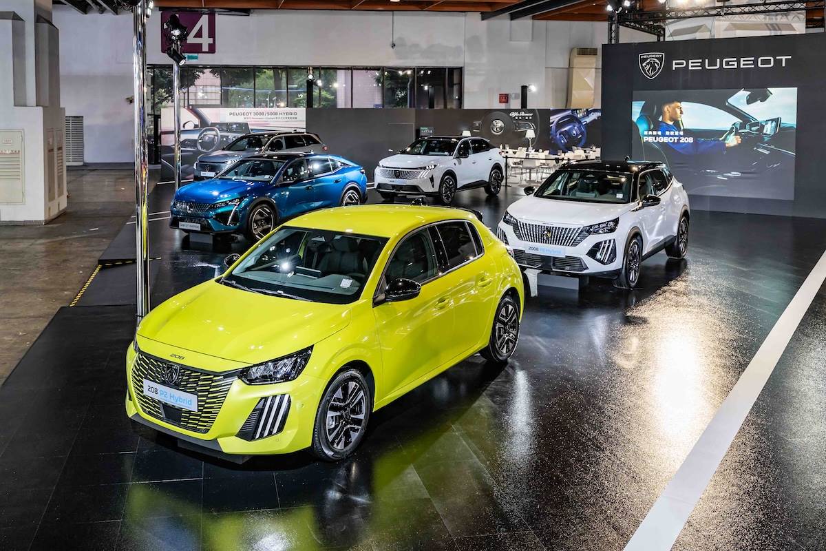 PEUGEOT台北車展陣容。（圖／寶嘉聯合提供）