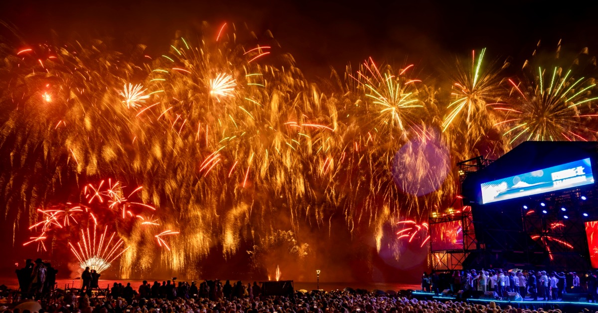 閃耀新北1314跨河煙火。（圖／新北市文化局提供）