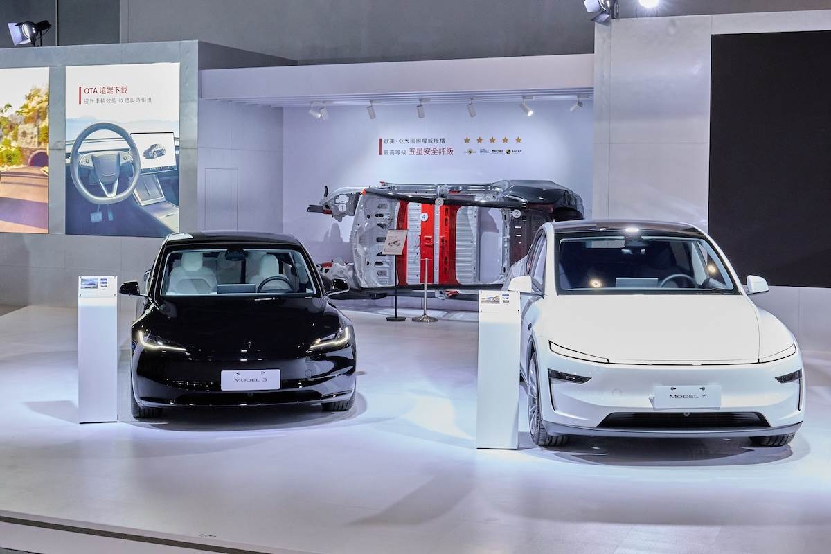 Model 3(左)與Model Y。(圖/Tesla提供)
