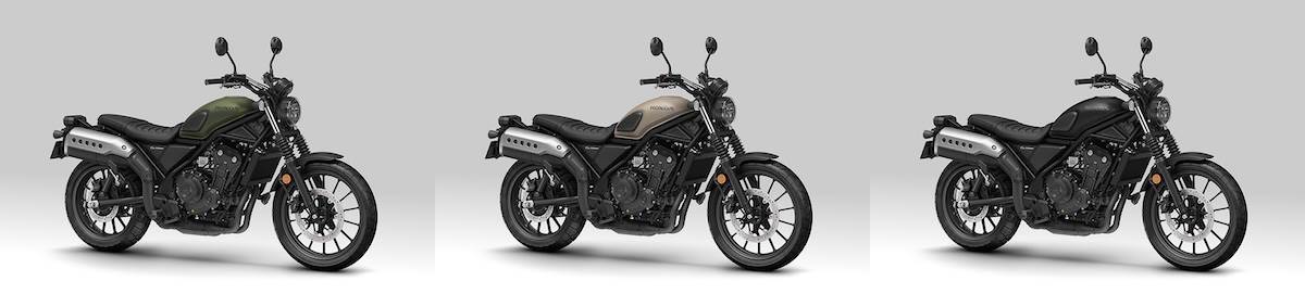 CL Street由左至右月桂綠、消光棕與消光黑。（圖／Honda Taiwan提供）