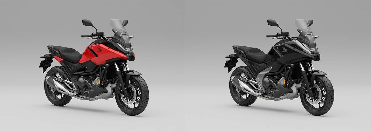 NC750X有紅色（左）與黑色。（圖／Honda Taiwan提供）