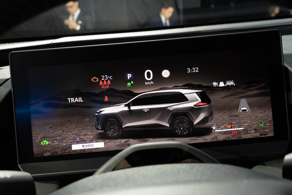 12.3吋全彩數位式儀錶板解析度很高。（圖／林昱丞攝影）