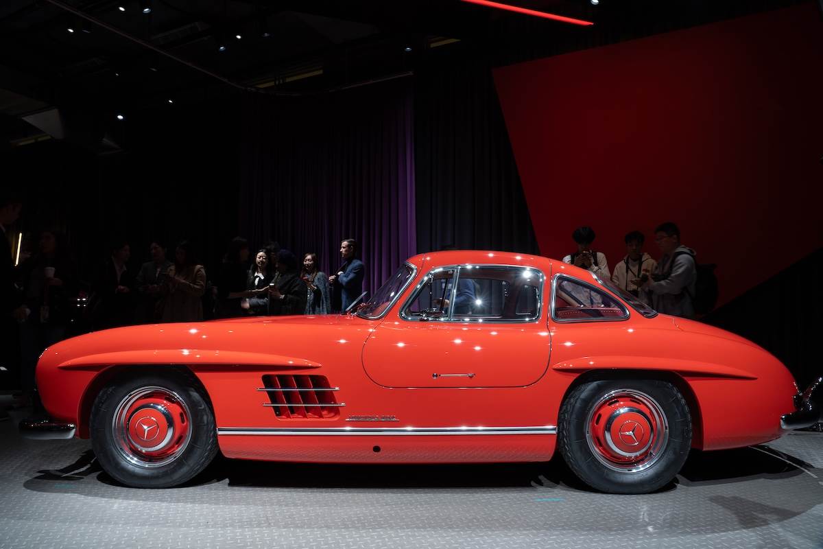 透過BRABUS Classic「六星級修復（6-Star Restoration）」後的1955 Mercedes-Benz 300SL Gullwing。（圖／林昱丞攝影）