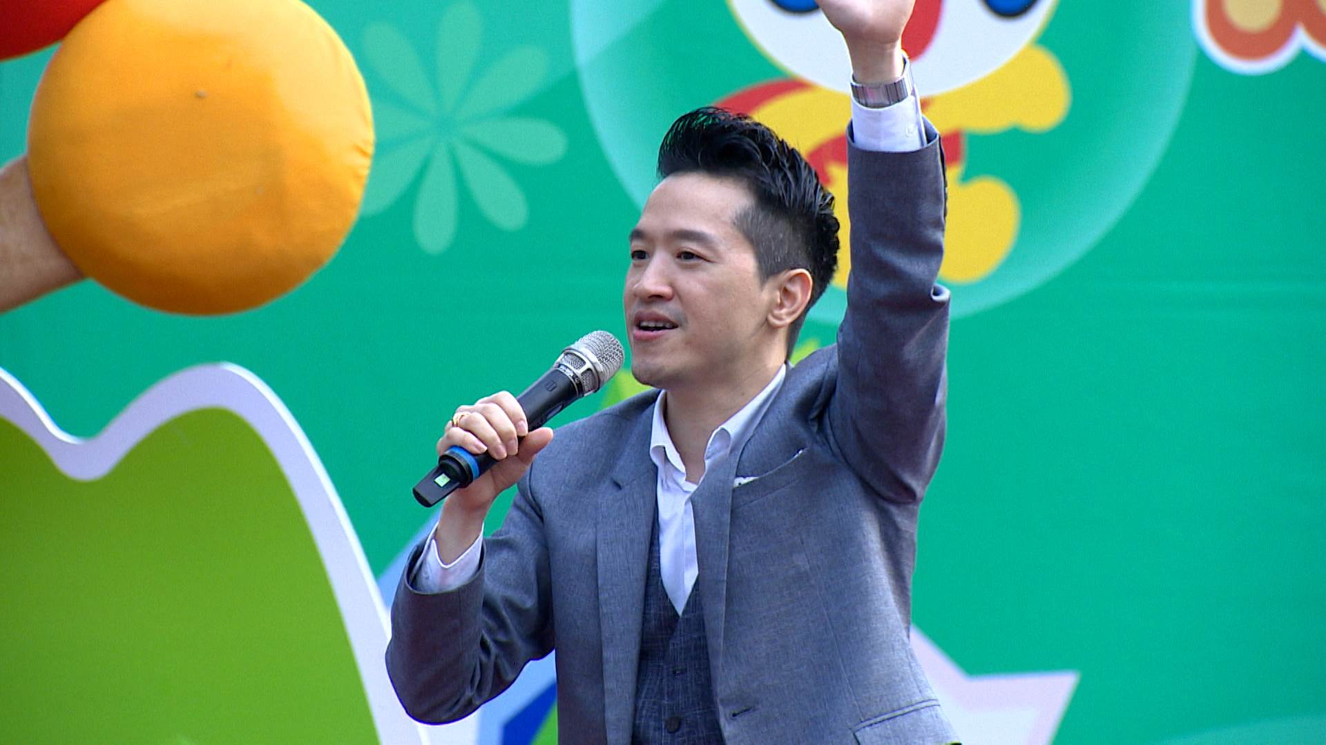 何志偉提出打造「桃園迪士尼」的親子政見,盼透過盤點城市空間、結合校園與在地資源,讓孩子開心、家長充電。(圖/東森新聞)