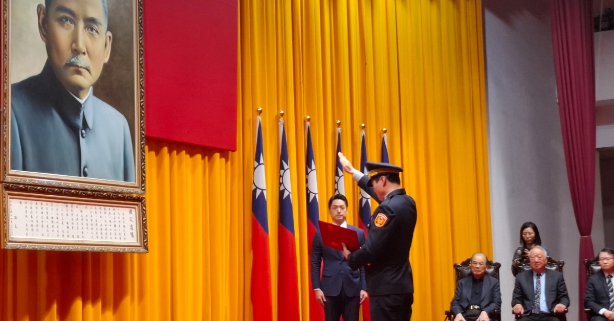 新／北市警局長交接布達！蔣萬安：治安不是冰冷的破案率
