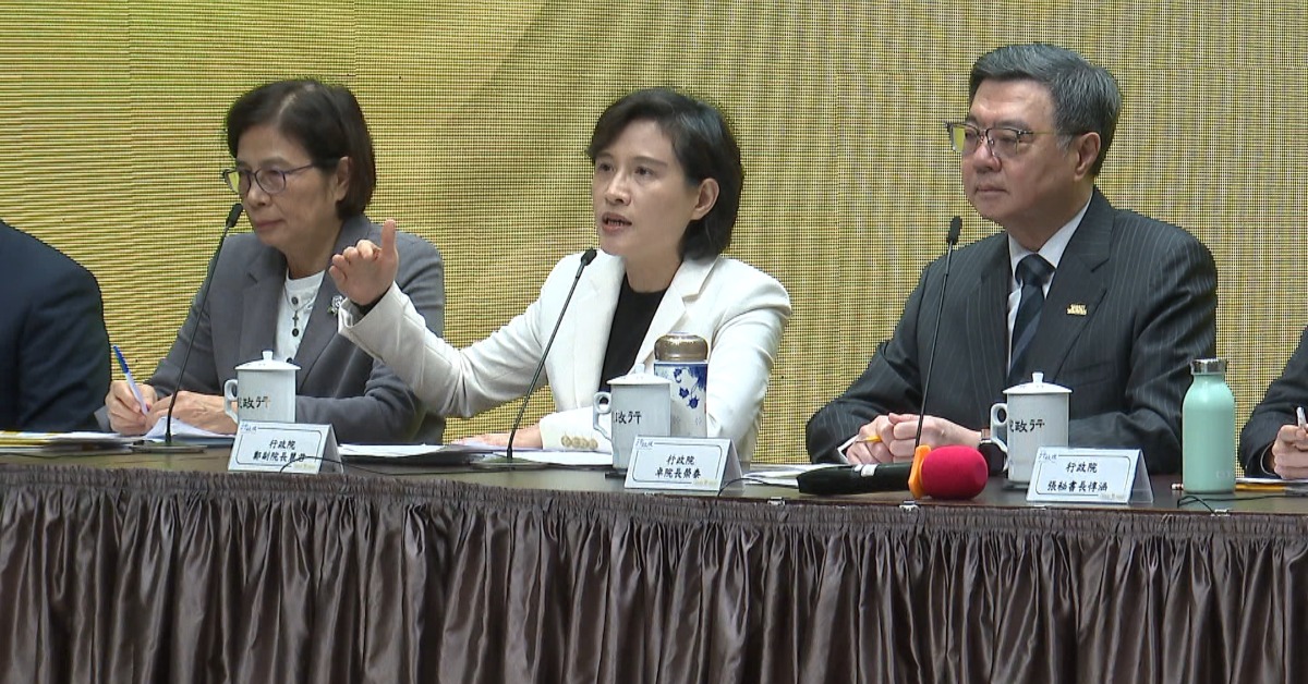 卓揆談鄭麗君9個月談判艱辛 稱多次聲音顫抖「但沒哭」