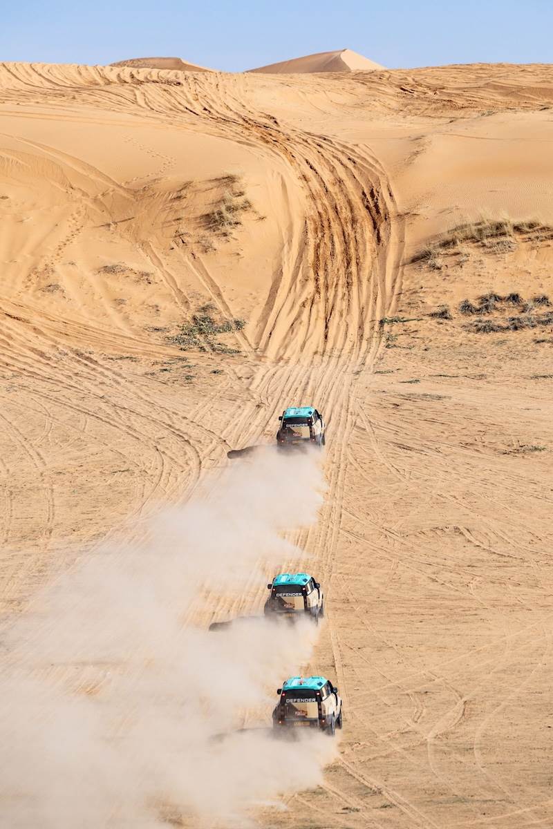 在第13賽段，Rokas與Oriol以55分51秒奪冠，Stéphane與Mika居次，Sara與Sean第三，且通過終點的時間相差僅約1分鐘。（圖／JLR Taiwan提供）