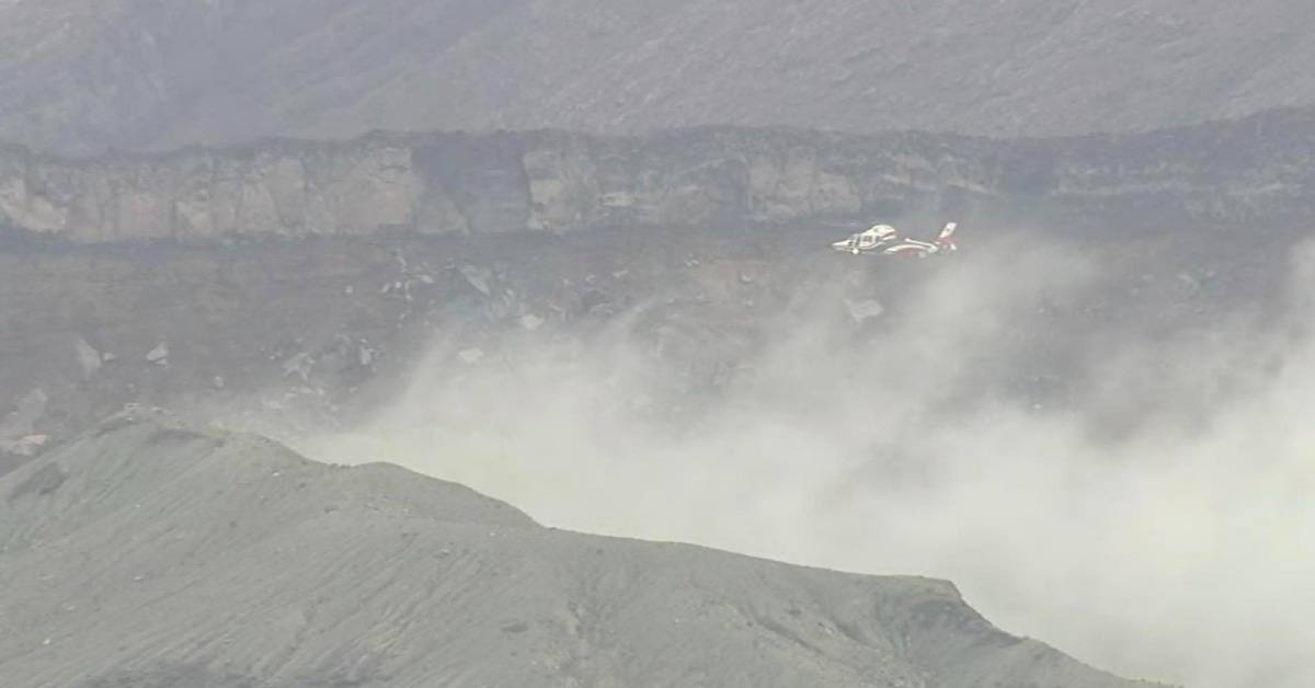 發現機體殘骸！阿蘇山直升機失聯 2台人仍下落不明