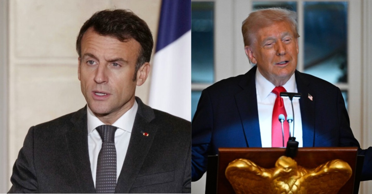 高盧雄雞槓上關稅王 馬克宏戴墨鏡拒見川普