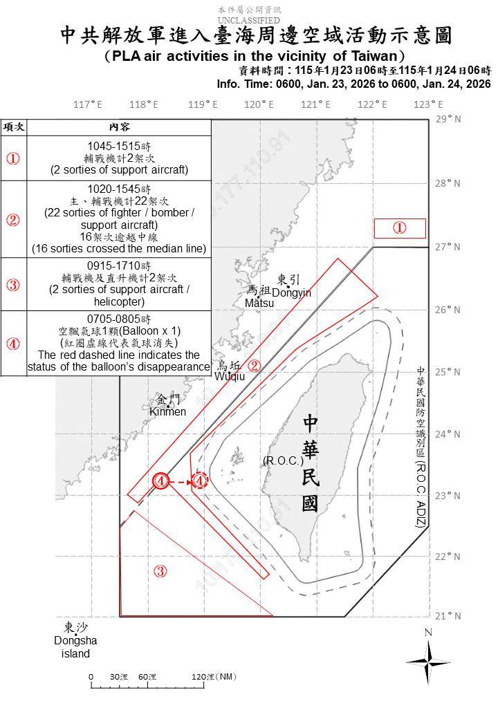 1150124_臺海周邊海、空域活動示意圖_455032