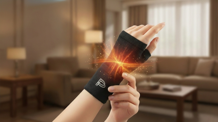 <a href='/search/tags/PP 石墨烯/' target='_blank'>PP 石墨烯</a>全新升級「<a href='/search/tags/粒線能量修復護腕/' target='_blank'>粒線能量修復護腕</a>」，幫疲勞手腕「深度熱身」。（圖／PP 石墨烯提供）