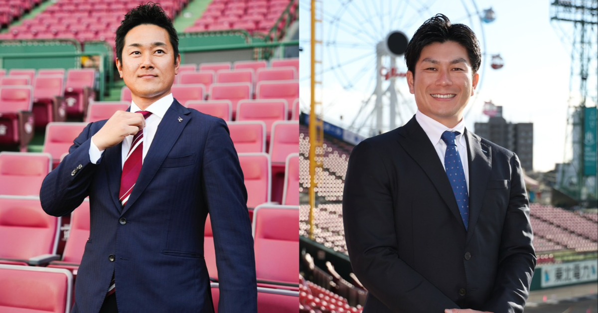 日本樂天金鷲隊銀次大使與岡島豪郎大使。（圖／樂天桃猿提供）