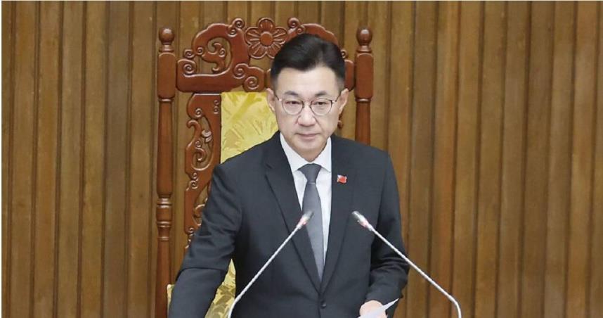 江啟臣表示，自己已簽署同意黨中央的協議事項。（圖／CTWANT）